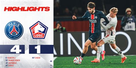 losc contra psg|losc psg résumé.